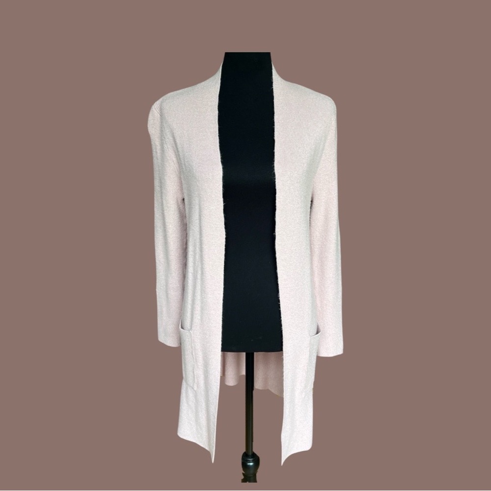 Verve Ami - Open Front Cardigan w Pockets - Dust Rose - Size M